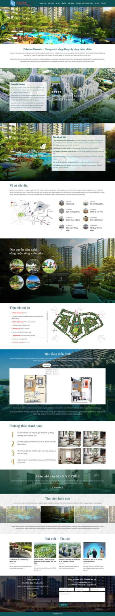 Mẫu 93: Theme wordpress bất động sản 02