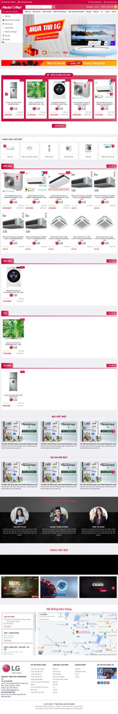 Mẫu 201: Theme wordpress điện máy 8