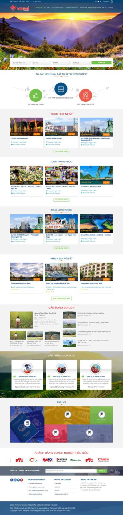 Mẫu 202: Theme wordpress du lịch 17