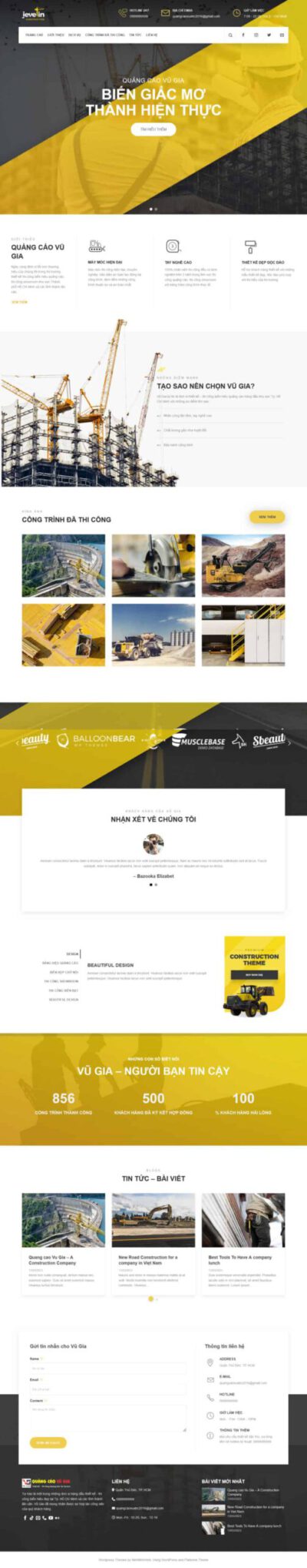 Mẫu 187: Theme wordpress giới thiệu công ty xây dựng 5