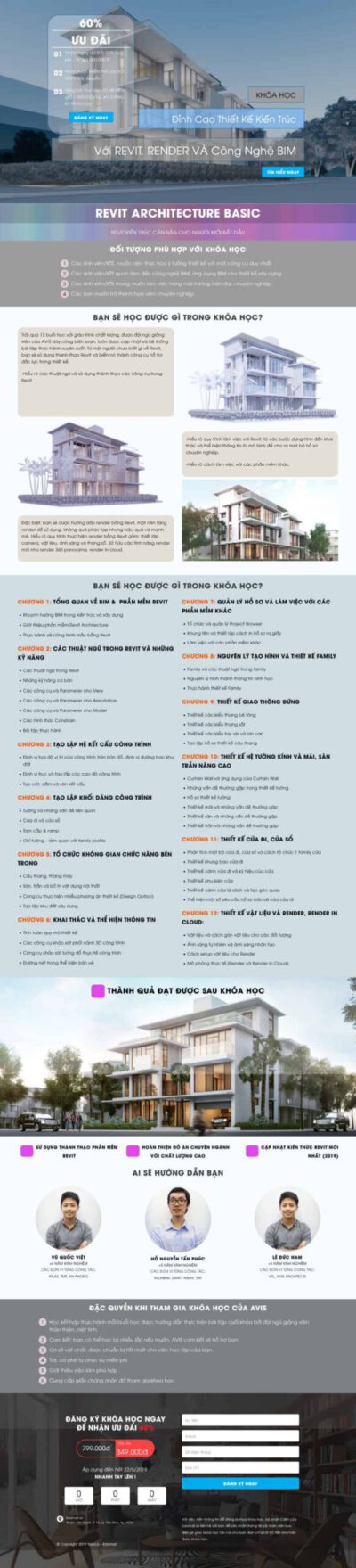 Mẫu 98: Theme wordpress lading pape khóa học