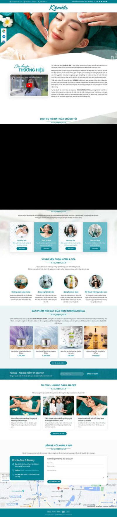 Mẫu 111: Theme wordpress spa 7
