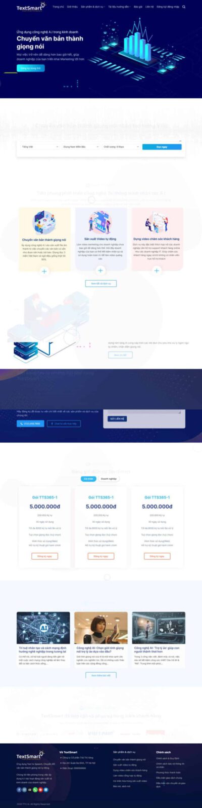 Mẫu 110: Theme wordpress dịch vụ công nghệ